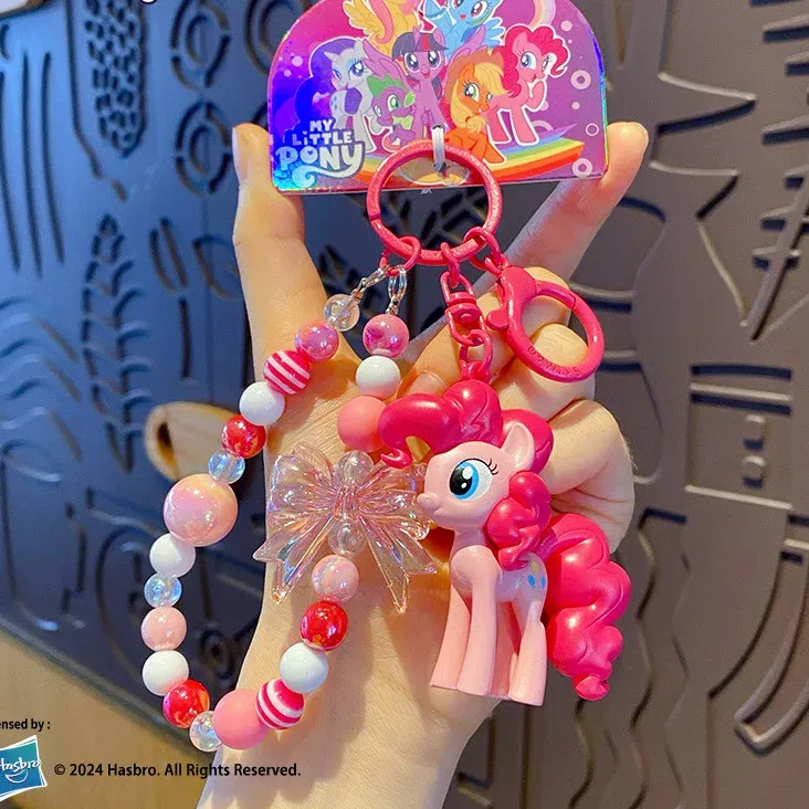 Color: GRAY, Ships From: CHINA - Cartoon My Little Pony Toy Keychain Twilight Sparkle Pinkamena Diane Pie Fluttershy Rarity Rainbow Dash Key Buckle Keyring Gift