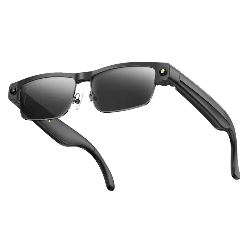 Color Name: black - Smart AI Glasses With 8MP HD Camera Chat GPT Touch Sport Sunglasses Bluetooth Call Video Music Player Object Recognition