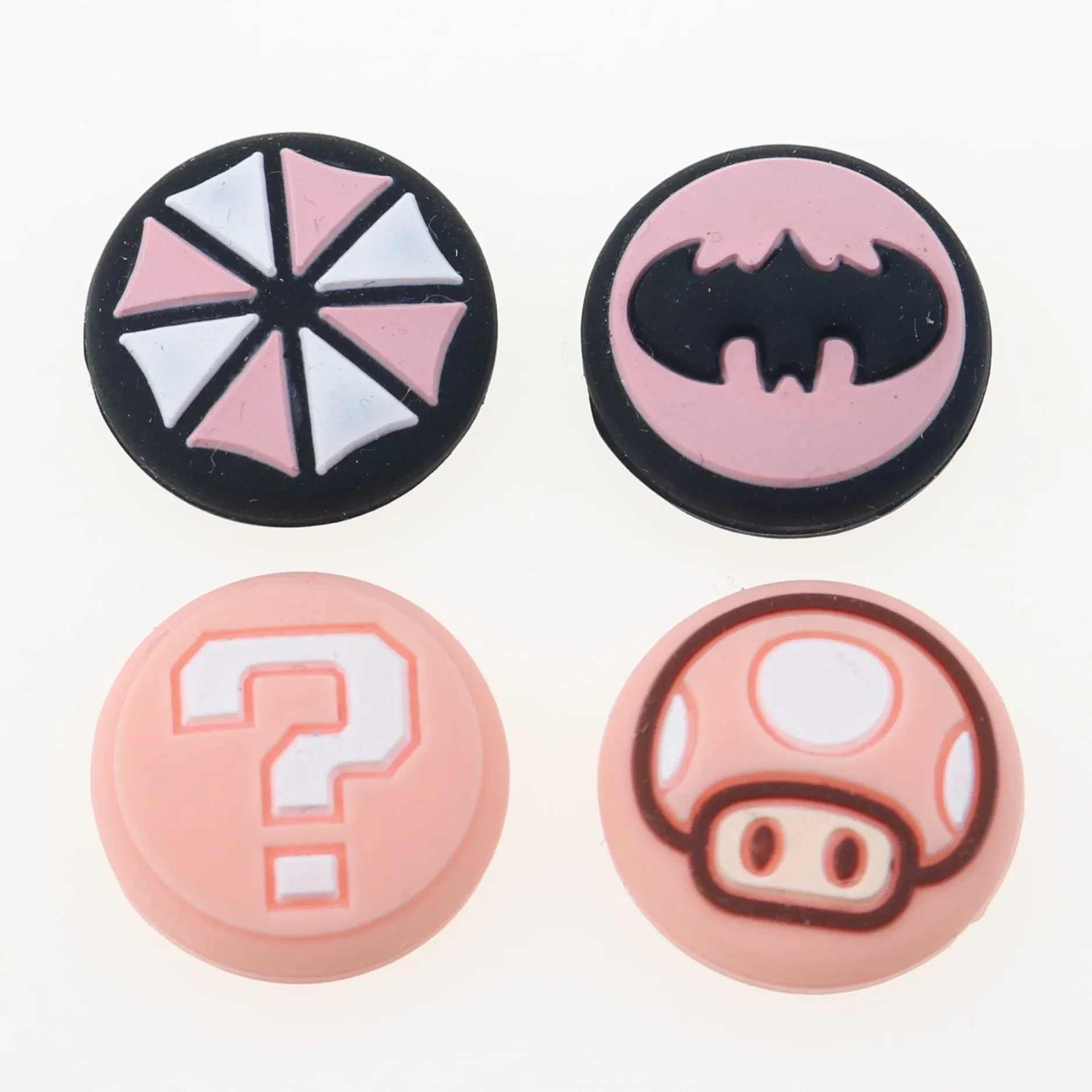 Color: Blue - 2pcs Cherry Pink Lemon For Nintendo Switch Lite OLED Analog Thumb Grip Nintend Swith Joy Con JoyCon Controller Joystick Cap Game