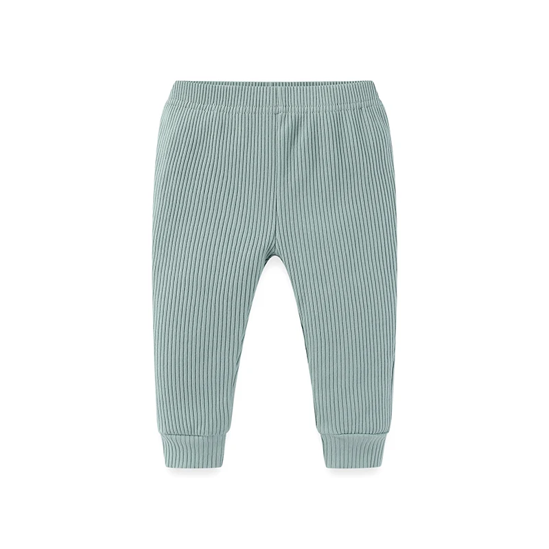 Color: green, Kid Size: 6M - Kiddiezoom 1 Pcs/Lot Fashion Unisex Solid Baby Boy Girl Pants 0-24Months Cotton Ribbed Soft Newborn Leggings