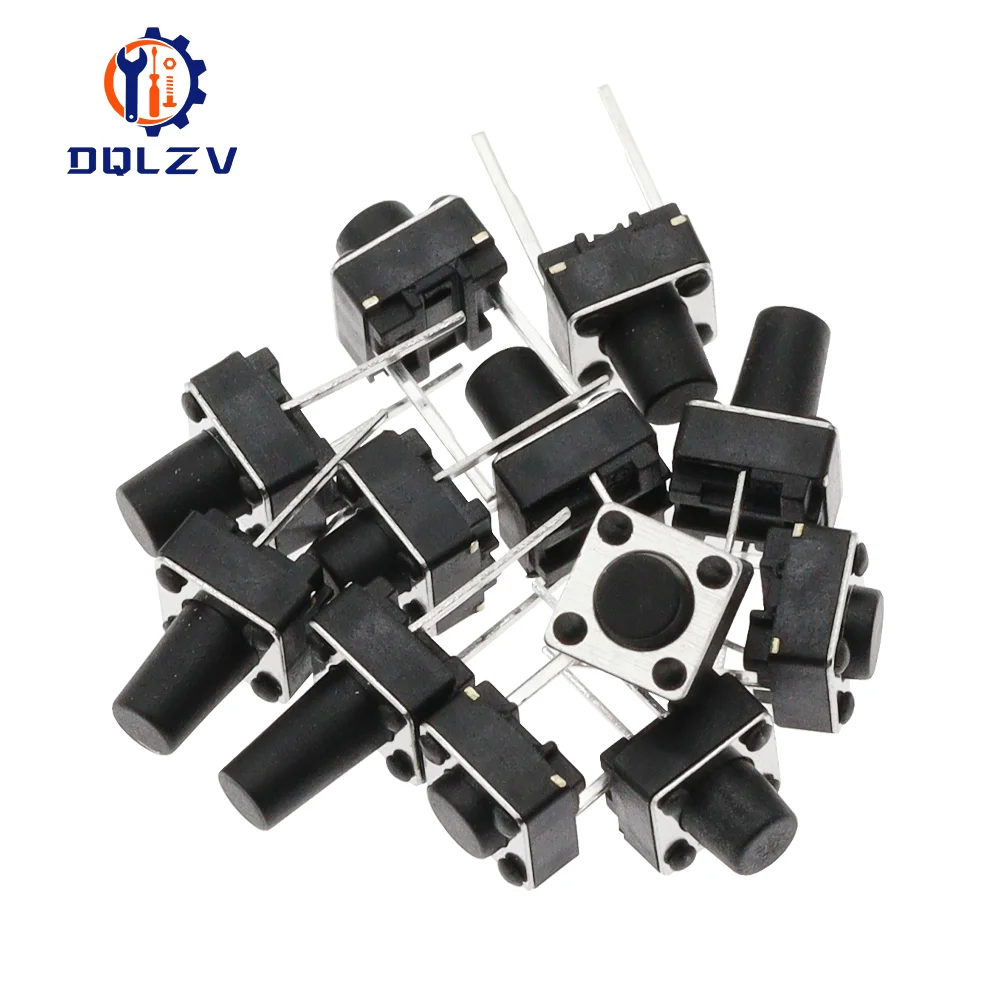 Color: Pink, Size: 4XL - Tact Push Button Switch 12V Copper 2PIN DIP2 SMD Micro Switch 6X6X5 4.3 5 5.5 6 7 8 9 10 11 12 13 15MM TV Toys home use Button