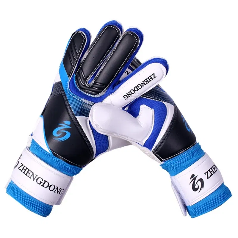 Color: Black, Size: M - Adults Kids Professional Soccer Goalkeeper Gloves Finger Protection Goal Thickened Latex Football Gloves for futbol futebol Goal