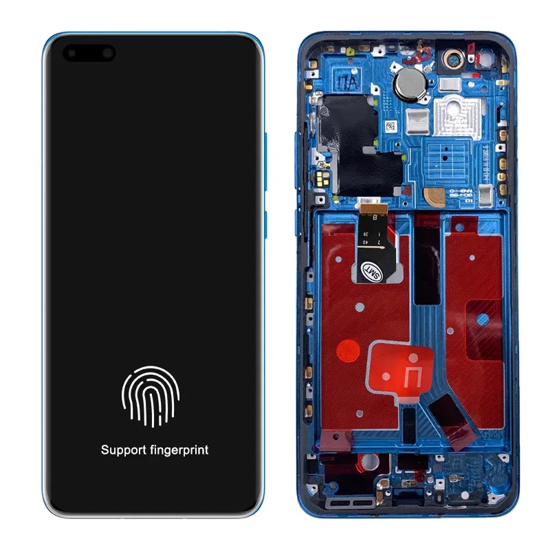 Color: indigo, Ships From: CHINA - Top A+ 6.58"NEW P40 Pro Screen Replacement for huawei P40 Pro LCD display ELS-NX9 ELS-N04 Touch Screen Digital with Frame