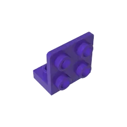 Color: RED - MOC PARTS GDS-642 ANGULAR PLATE 1.5 BOT. 1X2 2/2 compatible with lego 99207 children's toys Assembles Building Blocks Technical