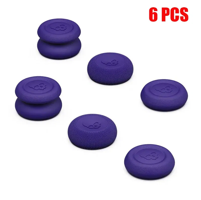 Color: Light purple - 6Pcs Thumb Grip Joystick Cap for Steam Deck OLED ROG Ally X Silicone Non-Slip Thumbstick Cover Caps Game Accessories