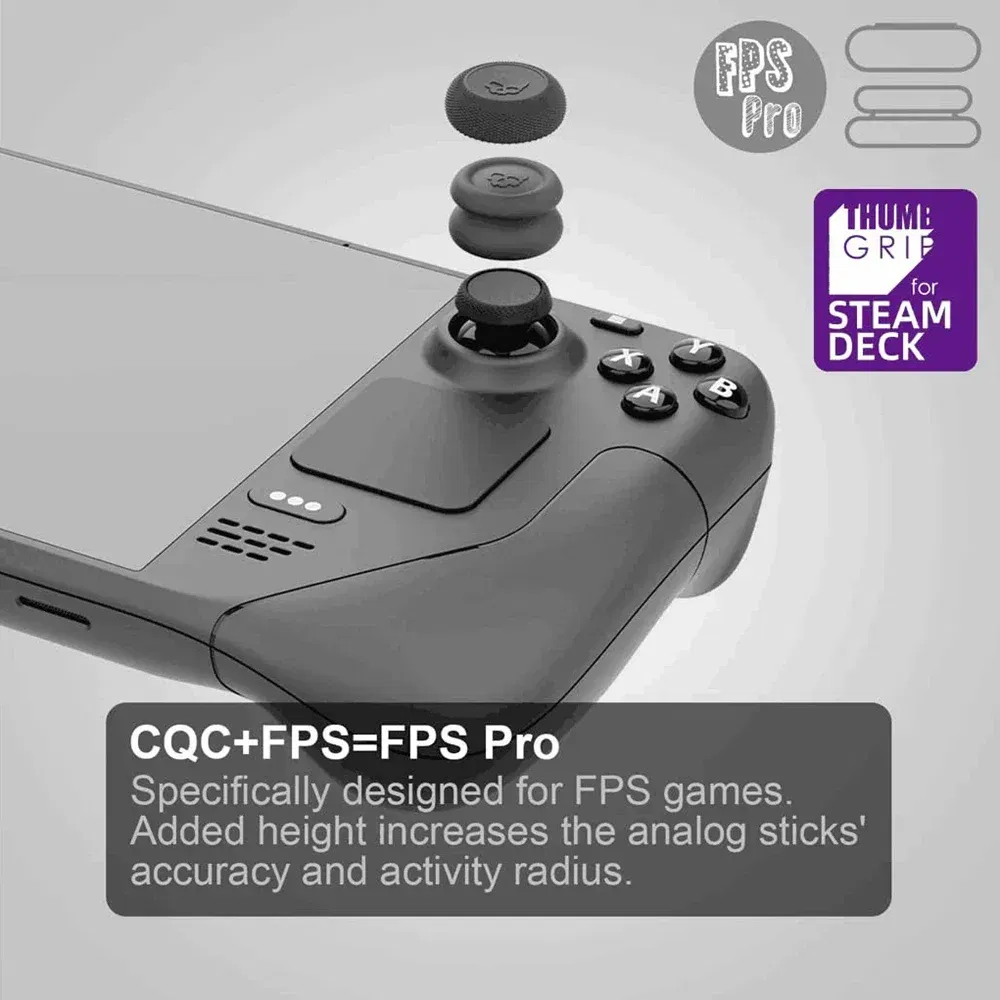 Color: Light purple - 6Pcs Thumb Grip Joystick Cap for Steam Deck OLED ROG Ally X Silicone Non-Slip Thumbstick Cover Caps Game Accessories