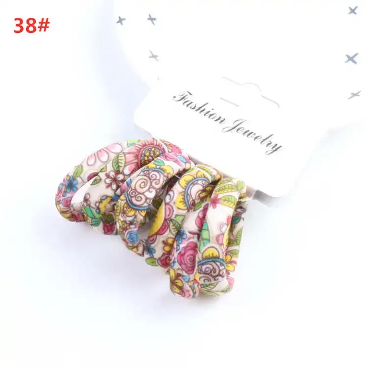Color: Milky White, Ships From: CHINA - 6PCS/Sett Cute Girls Elastic Hair Bands Scrunchies Ponytail Holder Rubber Bands Hair Ties Sweet Kids Hair Rope Hair Accessories
