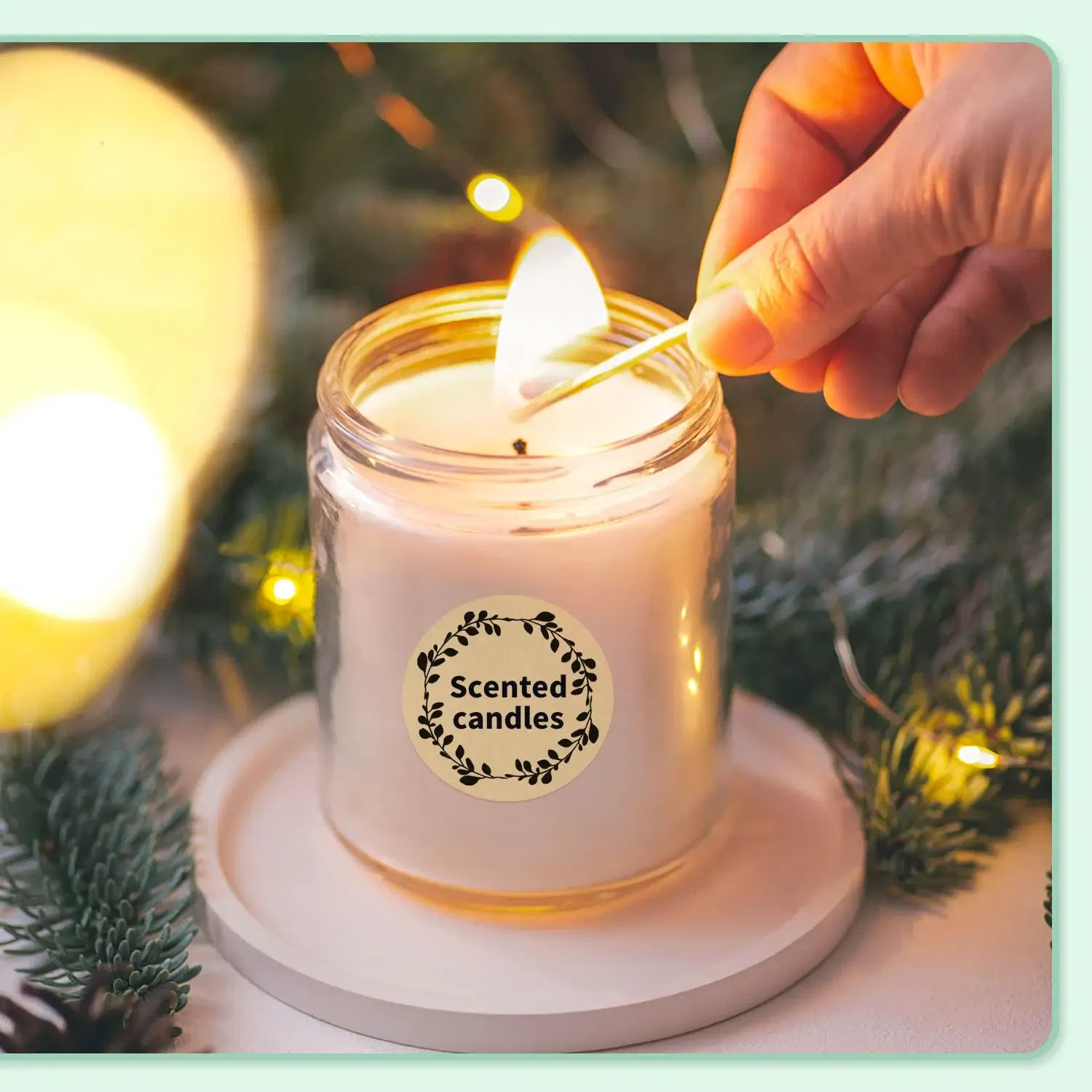 Color: light green - Label Maker Paper Phomemo M110 Label for Small Business Multi-Purpose Thermal Sticker for Phomemo M110 M221 M200 M220 Printer