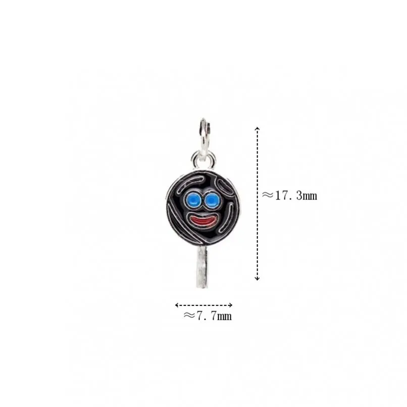 Metal color: Blue white zinc plated - 10Pcs Letter Sadboyz or Sadgirls Black Enamel  Copper Gold Color Pendant Charms for Jewelry Making