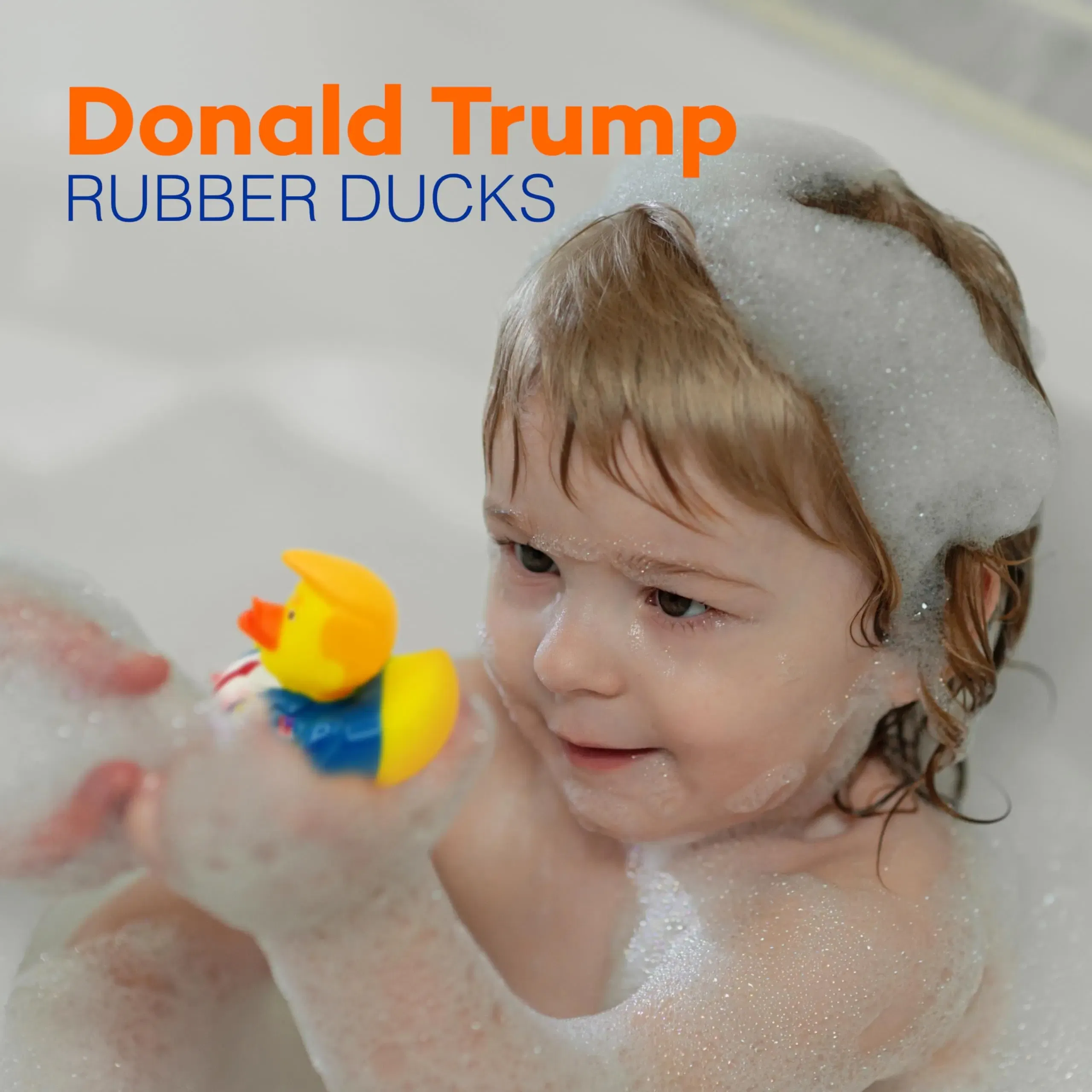 Color: WHITE - Donald Trump Rubber Ducks Bulk - 6 Pack Small 2.3 Inch,Trump Rubber Duckies Great for Jeep Ducking,Trump 2024 Gift,Bath Tub Toys