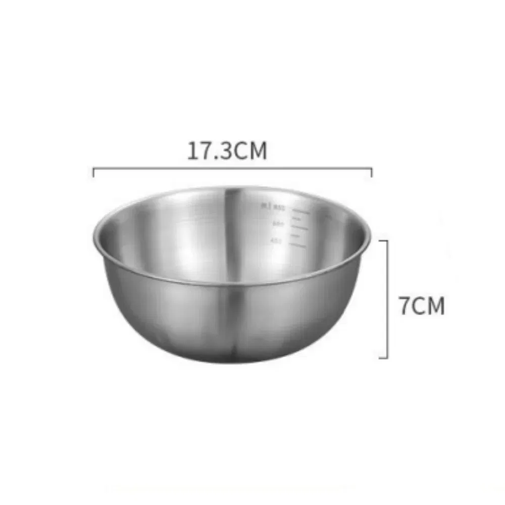 Color: black - 1-3 Stainless Steel Bowl Set with Scale for Cooking Baking Food Storage Large Capacity Mixing Bowls for Home Kitchen Essentials