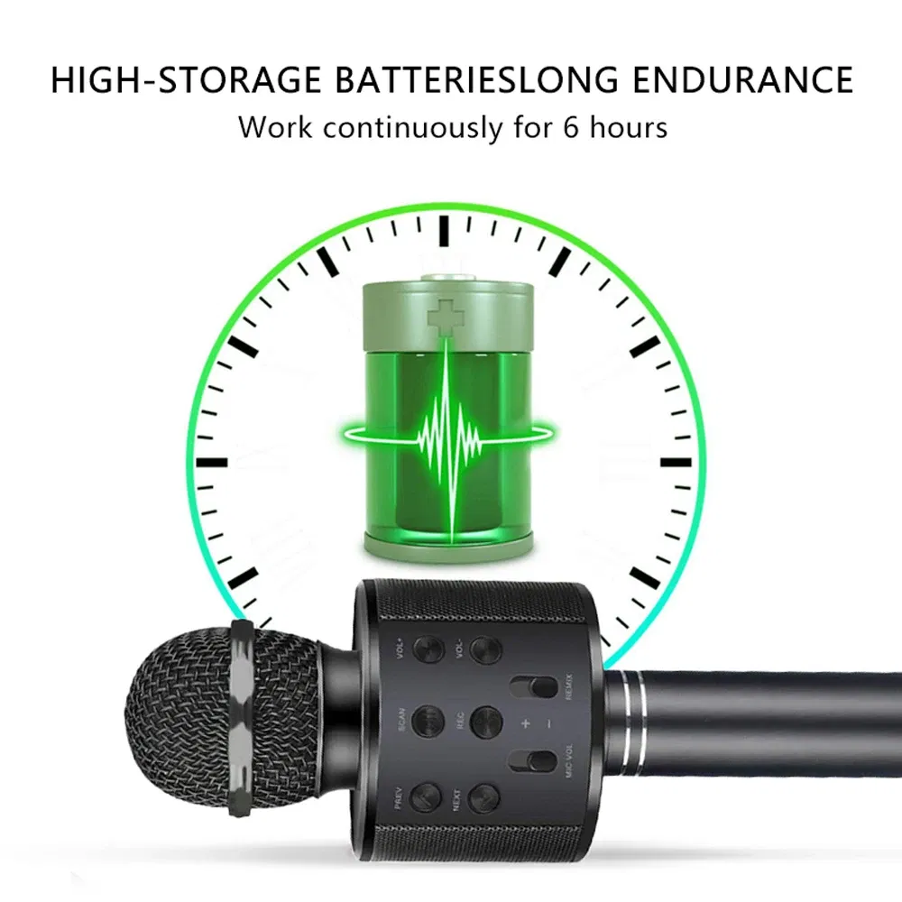 Color: Pink, Ships From: CHINA - Cute Kids Microphone Wireless Bluetooth Karaoke Microphone for Adults, Toys for Boys Girls Gift for Birthday Party