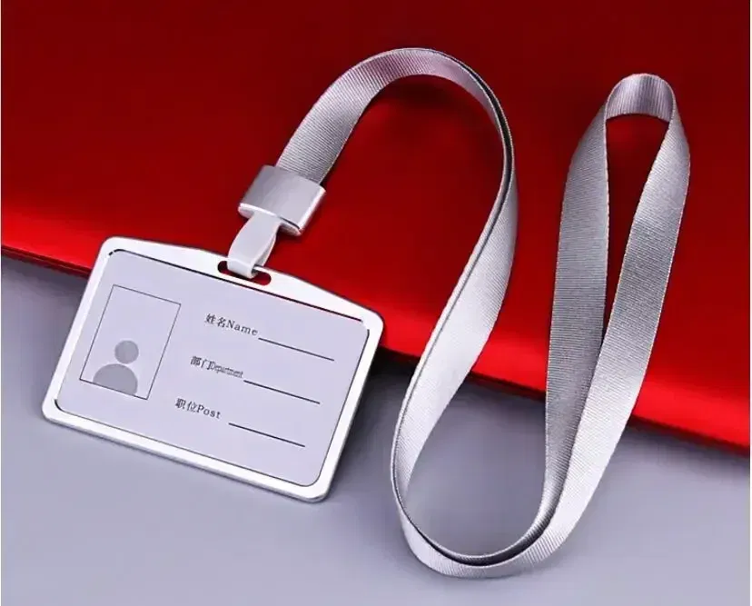 Color: Yellow / Gold - Aluminum Alloy Card Cover Case Women Men Work Name Bank ID Card Holders Business Badge Case Credit Card Badge Case Bag Pouch