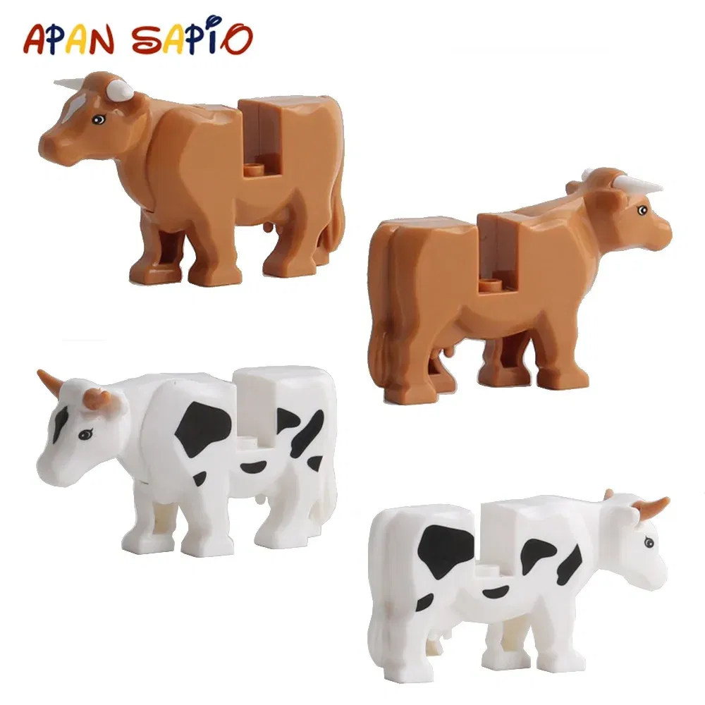 Color: VIOLET/?«?—?…° - Animal Building Blocks Model Crocodile Leopard Educational Games Figure Brick Toys for Children Kids