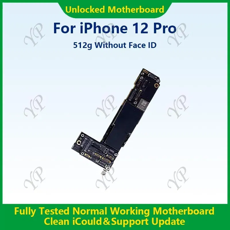 Color: GRAY, Ships From: CHINA - Top Fully Tested Authentic Motherboard For iPhone 12 Pro Max 128g/256g Unlocked Mainboard With Face ID Cleaned iCloud Fast