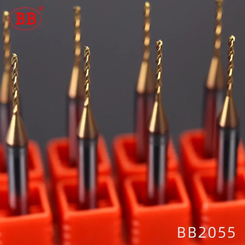 Hole Diameter: 2.4MM - BB 0.3~2.02mm Micro Drill Solid Carbide Bit Mini CNC Hole Making 3D Shank Diameter 4mm D4 Metal Steel Plastic 1PCS