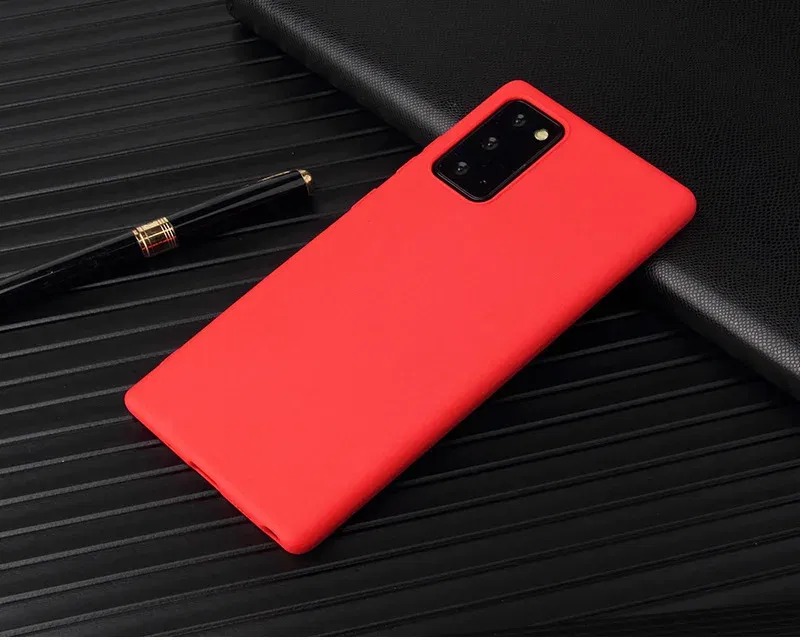 Color: Rose, Material: Plastic - Matte Case For Samsung Galaxy A51 A71 S20 Ultra S10 Plus A01 A31 A81 A91 A10 A20 A30 A40 A50 A70 Solid Color Silicone Cover