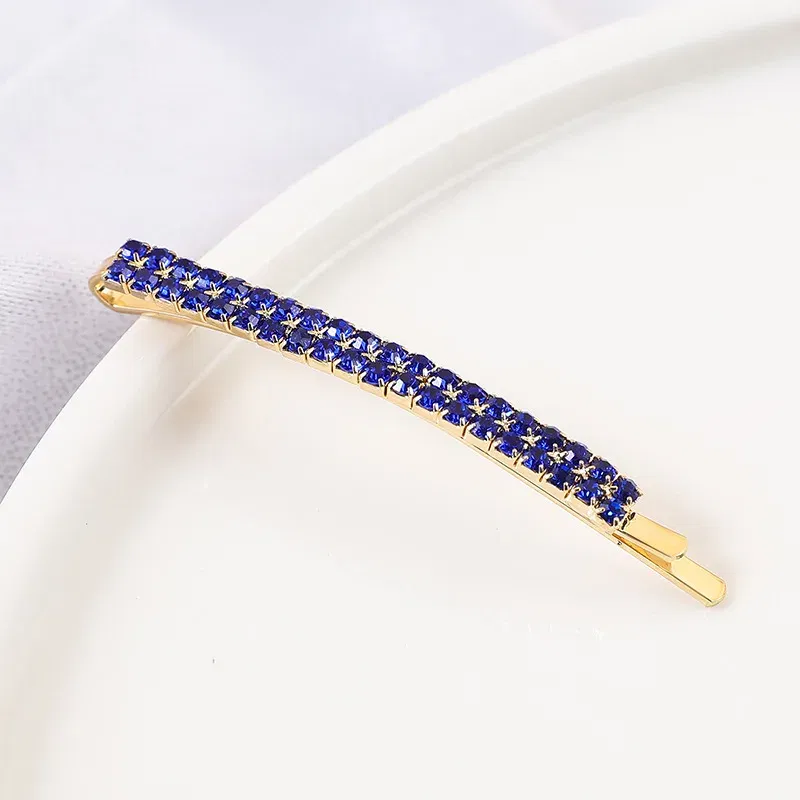 Color: SKY BLUE, Ships From: CHINA - 2020 New Elegant Rhinestone Hairpins Women Girls Hair Clips Pin Accessories Hair Ornaments Hairclip Hairgrip Barrettes Headdress