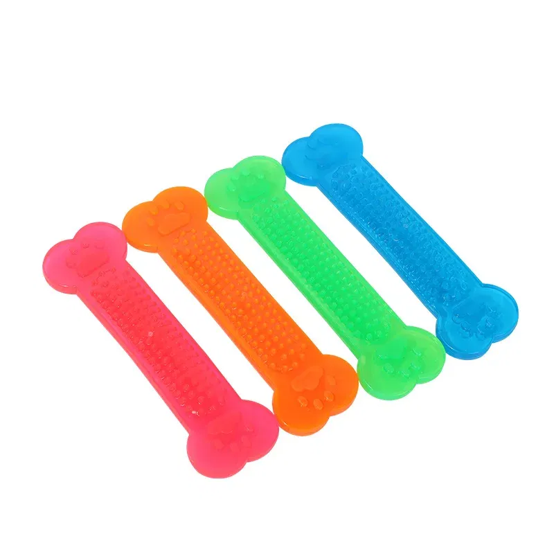 Color: WHITE, Ships From: CHINA - Hot Sale Pet Dog Chew Toys Rubber Bone Toy Aggressive Chewers Dog Toothbrush Doggy Puppy Dental Care For Dog Pet Accessories