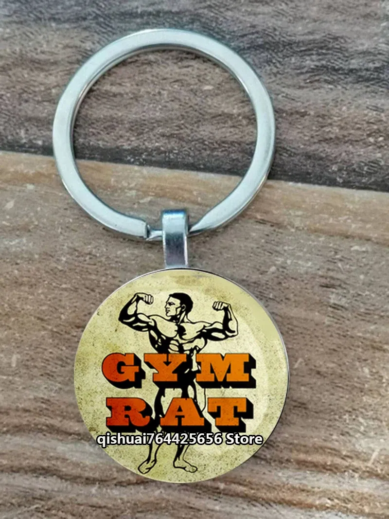 Color: WHITE - Gym Keyring Keychain Suitable For Bodybuilding Athletes Heavy Men Boys Bodybuilding Sports Unisex Men Tactical Rock Keyring Keyc