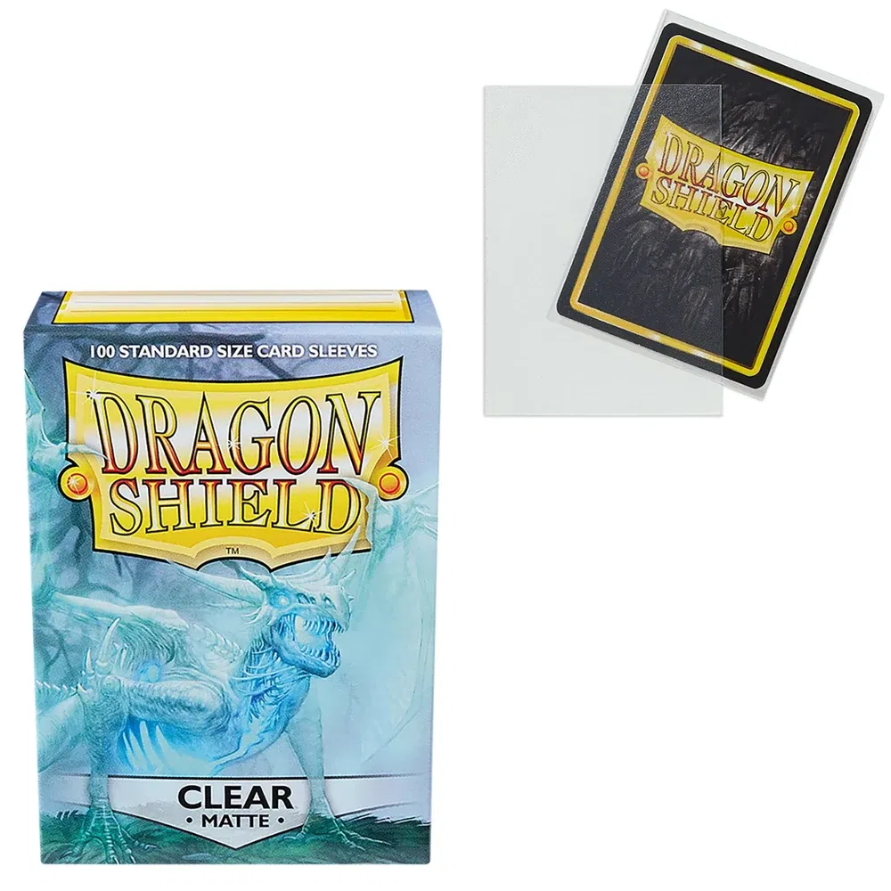 Color: Light Grey - 100 PCS/BOX 66x91mm Standard Size Demark Dragon Shield Matte Card Sleeves for MTG/PKM/YGO/TCG Board Game Cards Slevees