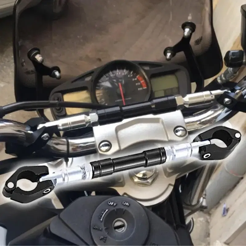 Ships From: france, Color: Black - Universal Motorcycle Multifunctional Bracket Balance Adjustable Bar Stand Crossbar Durable Balancing Handlebar Motorcycle