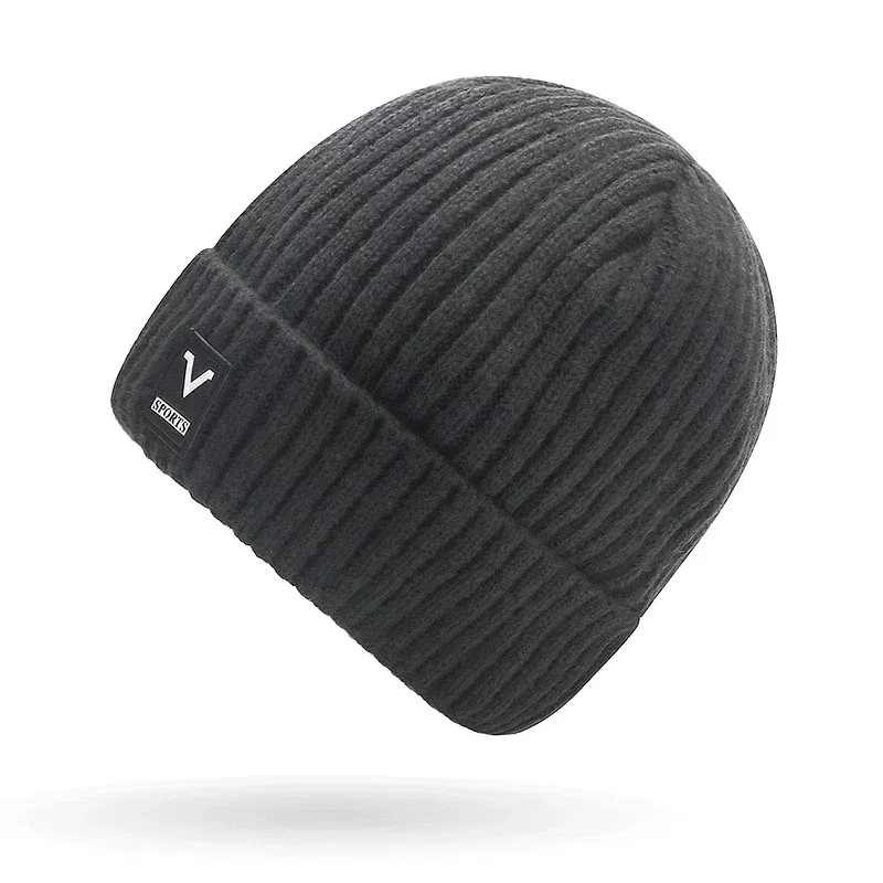 Color: Beige, Ships From: CHINA - Beanie Men Slouchy Knit Skull Cap Warm Stocking Hats Guys Women Striped Winter Beanie Hat Cuffed Plain Hat