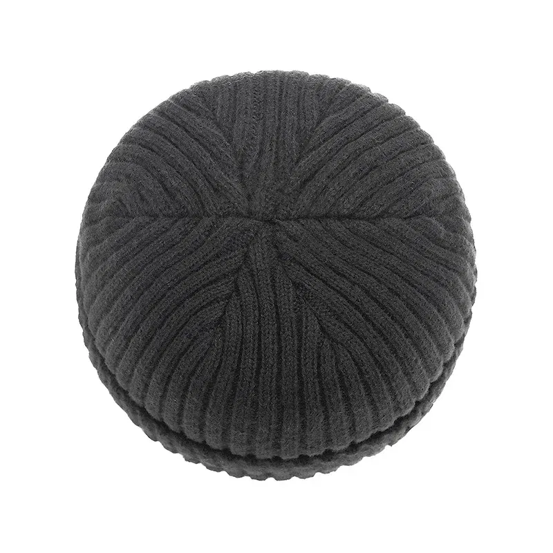 Color: Beige, Ships From: CHINA - Beanie Men Slouchy Knit Skull Cap Warm Stocking Hats Guys Women Striped Winter Beanie Hat Cuffed Plain Hat