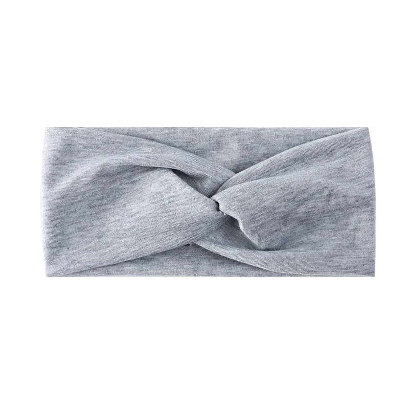 Color: Light Grey, Ships From: CHINA - Pilates Elastic Hair Bands Yoga Headband Running Cycling Sweatband Turban Makeup Hair Hoop Makeup Headwrap Women