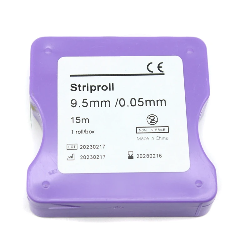 Color: PURPLE - 1 Roll Dental Matrix Bands Stainless Steel/Resin Film Restoration Light Cured Strip Roll Matrix Strips  Dentist Material Steel