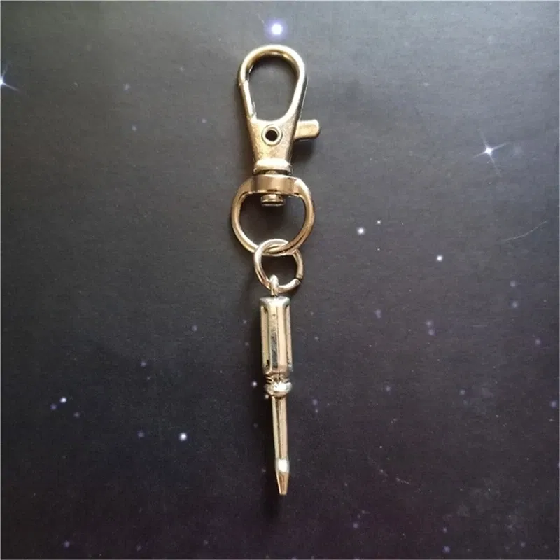 Screwdriver Keychain Screwdriver Pendant Screwdriver Jewelry Construction Male Keychain Tool Keychain