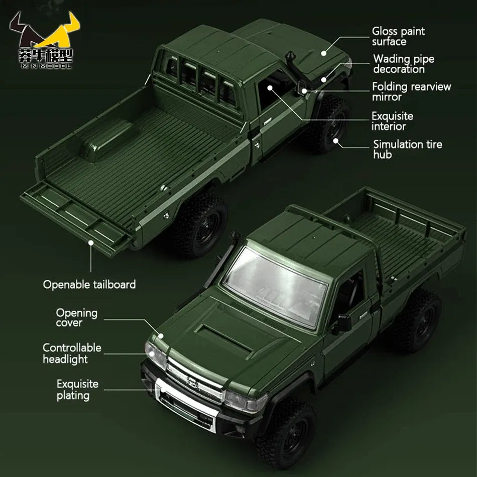 Color: Silver - MN MODEL 1/12 4x4 2.4G Remote Control Climbing Car Professional LC79 Truck Off-road Vehicle Rock Crawler All Terrain Pickup Toy