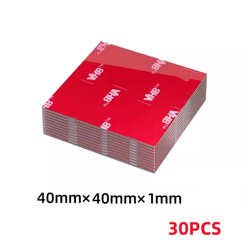 Color: Red - Super Strong VHB Double Sided Tape New Waterproof No Trace Self Adhesive Acrylic Patch Sticky For Home Car Office School