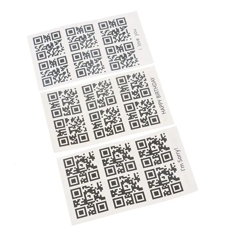 Color: light green - Temporary Tattoo Sticker for Men Women Creative Love QR Code Fake Tattoo for Lovers Adults Wrist Body Art Waterproof