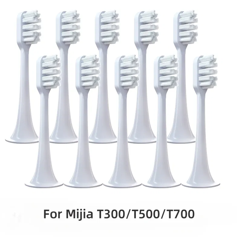 Color: Brown - For Xiaomi Mijia T300 T500 T700 Ultrasonic For Mijia Mi Electric Toothbrush Nozzles High-density Replacement Tooth Brush Head