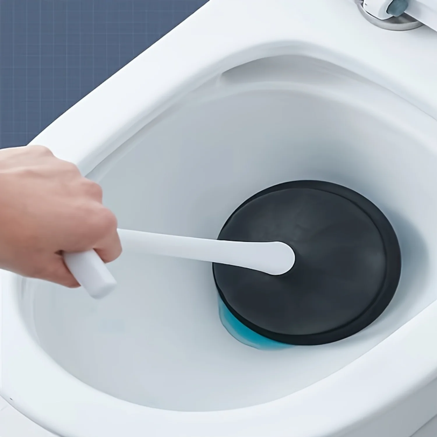 Toilet Brush, Household No Dead Corner Cleaning Brush, Base Combination Toilet Brush, Leather Tweezers Dredger Set