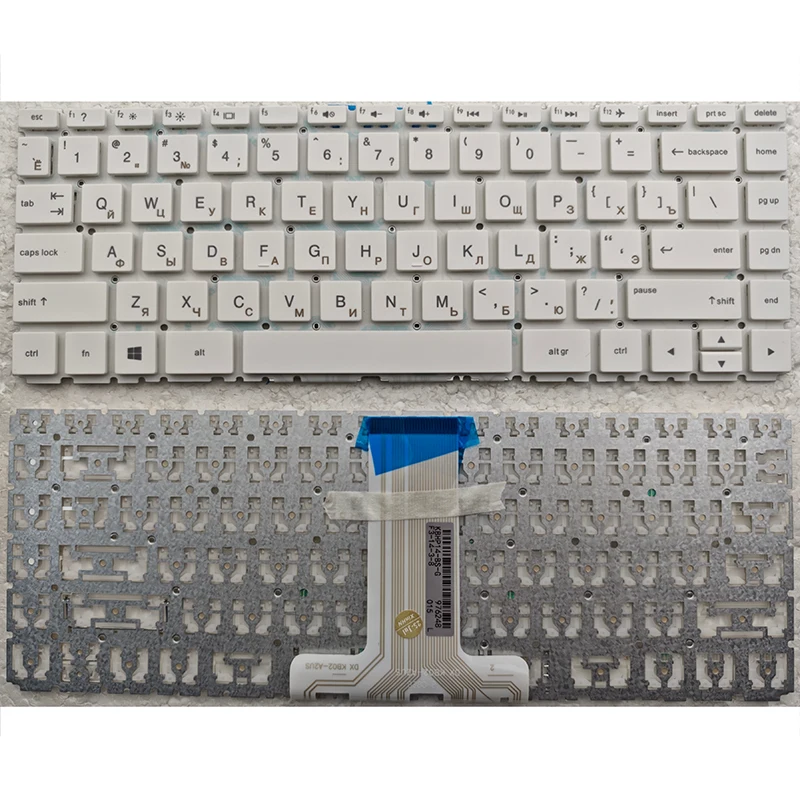 Color: RED - US/RU/SP Laptop Keyboard For HP 14-BA 14-BD 14-BF 14-BS 14-BP 14-BK 14-BW 14-CB 14-CF 14-DK 14-DP 14S-CR 14S-CF 14S-DP 14M-BA