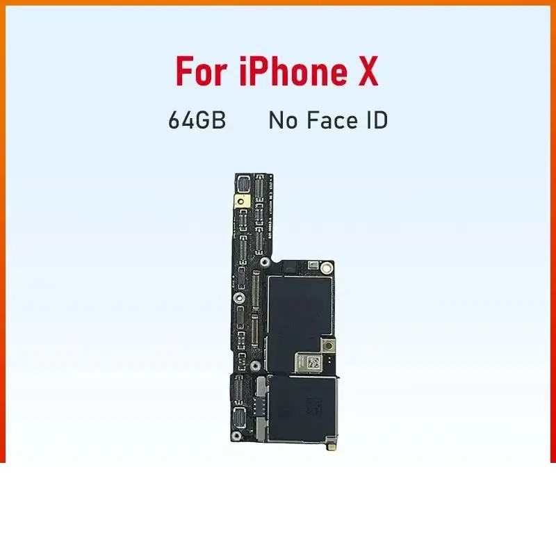 Color: GRAY, Ships From: CHINA - Top Tested Motherboard for iPhone X XR XS Max 64g 128g 256g Unlocked Mainboard With Face ID Cleaned Logic Board