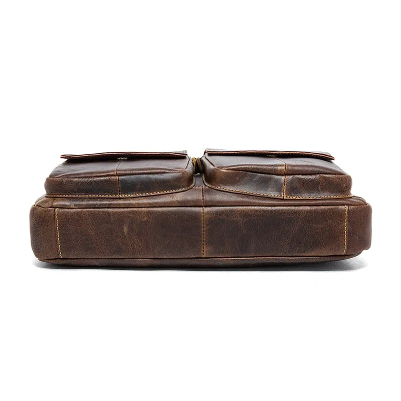 Color: Dark Grey, Ships From: CHINA - WESTAL Men's Bag Genuine Leather Men's Briefcases Laptop Bag Leather Totes for Document Office Bags for Men Messenger Bags 8002