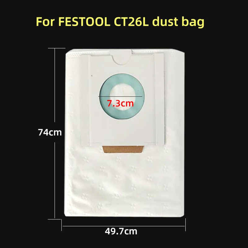 Suitable For Festool Dust Bag 26L36L Vacuum Cleaner Accessories Electric Sandpaper Machine Dry Grinding And Dust Collection
