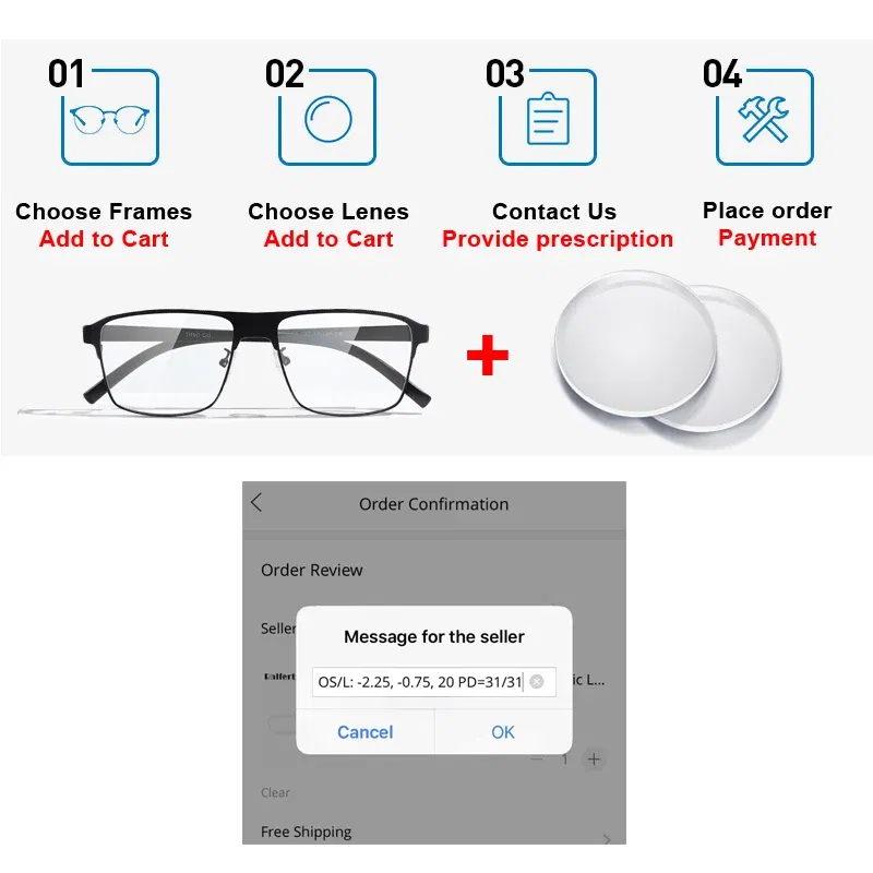 Lenses Color: GRAY, Lens Index: 1.61 - Anti Blue Light Rays Photochromic 1.56 1.61 1.67 Prescription CR-39 Resin Aspheric Glasses Lenses Myopia Hyperopia Reading Lens