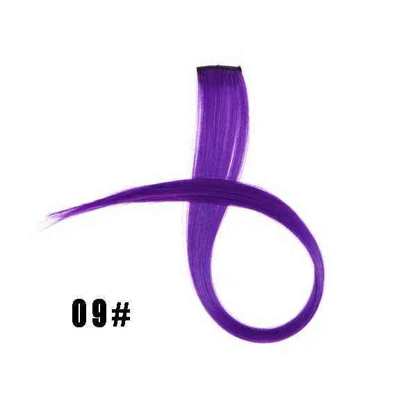 Color: T1B/4/30, Stretched Length: 22inches - 22" Long 37 Colors Synthetic Straight Hairpieces Hair Extensions Anti-flaming Clip In One Piece Synthetic Hair Extension