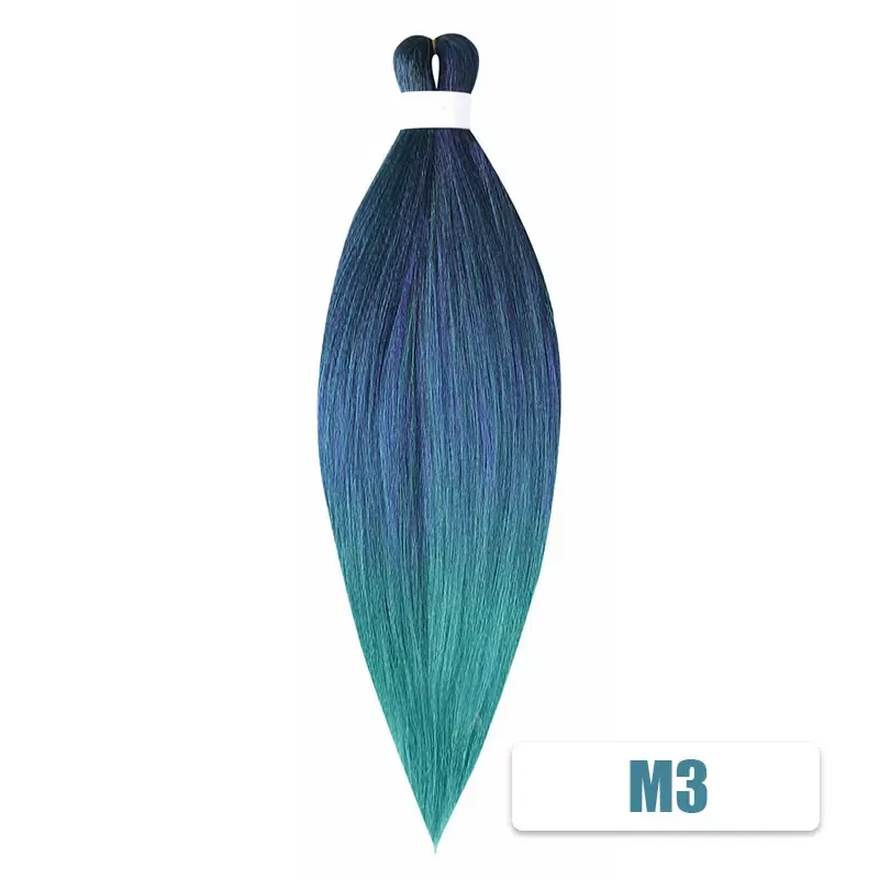 Color: P8/613, Stretched Length: 26inches, Bulk Buy: 3Pcs/Lot - Kanekalon 26inch Hot Water Set Pre Stretched Jumbo Braiding Hair Box Twist Braids Synthetic Hair Extensions For Women Soft Yaki