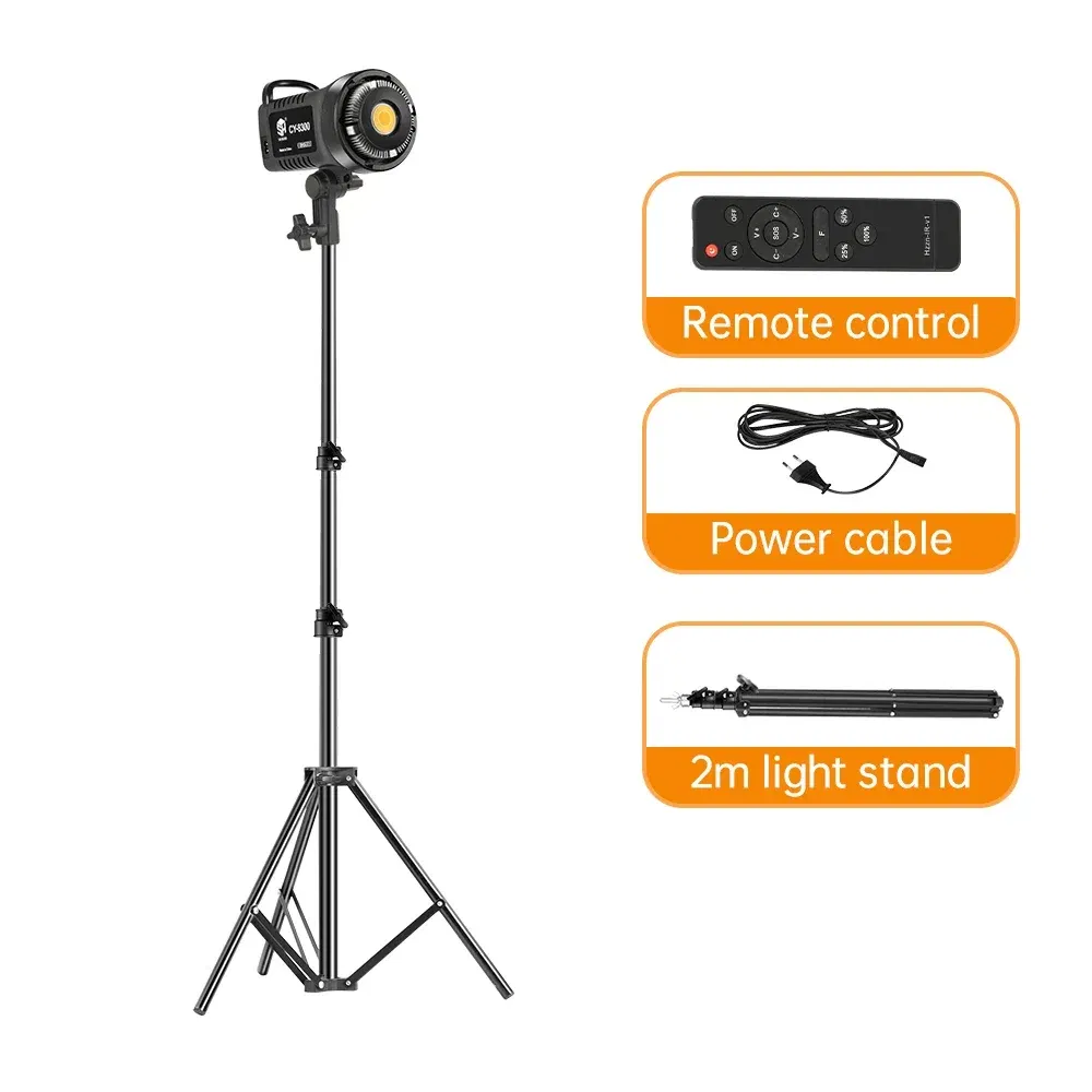 Photography LED Video Light Daylight-Balanced Sun Lamp for Portrait Flash Studio Accessories Youtube Live