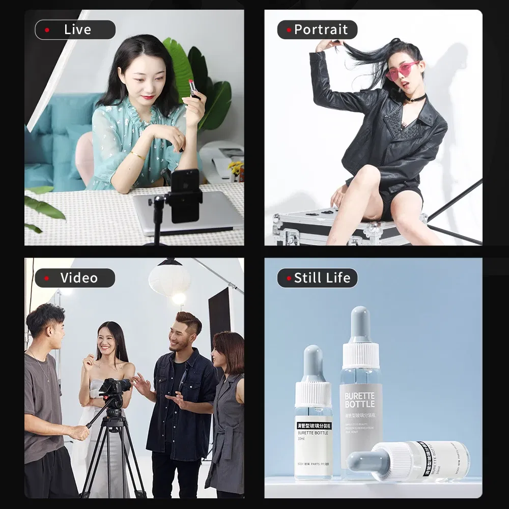 Color: CHERRY, Ships From: CHINA - 100W Photography LED Video Light  Daylight-Balanced Sun Lamp for Portrait Flash Studio Accessories Youtube Live