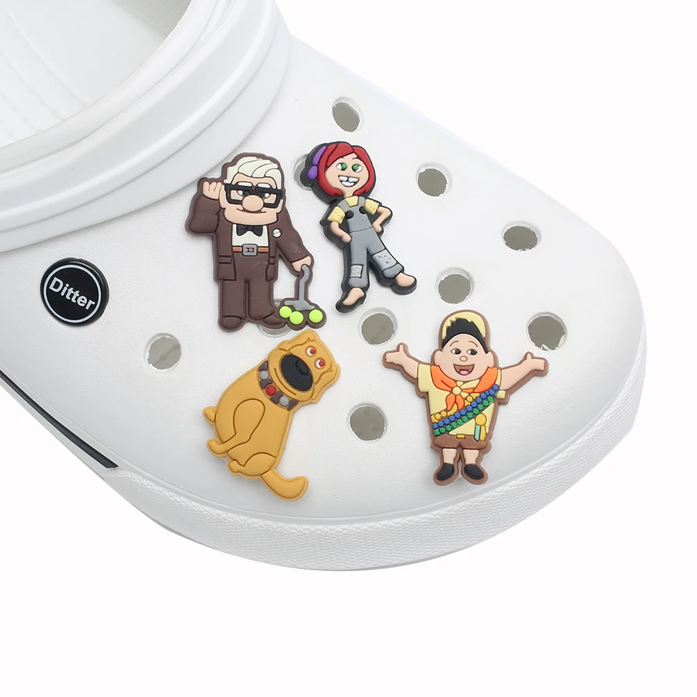 Flying House Bad Travelogue Crocodile Charm Garden Shoe Accessories Clogs buckle Decorative sandals Decorate gifts for men and w
