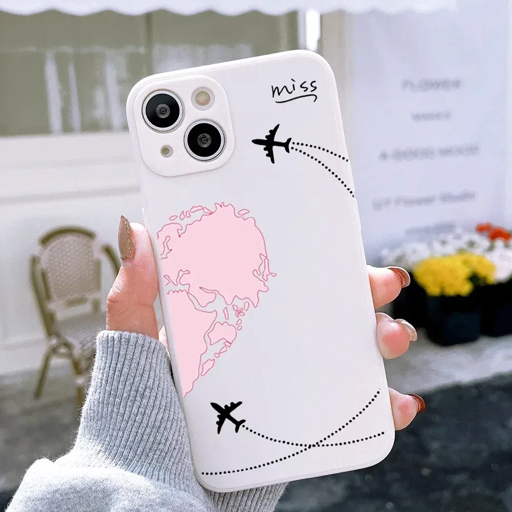 Color: GRAY, Material: PU - Couple Black and White Love Sun Moon Case For Samsung Galaxy S10 S20 S21 S22 S23 S24 FE Plus Ultra Note 20 Silicone Phone Case