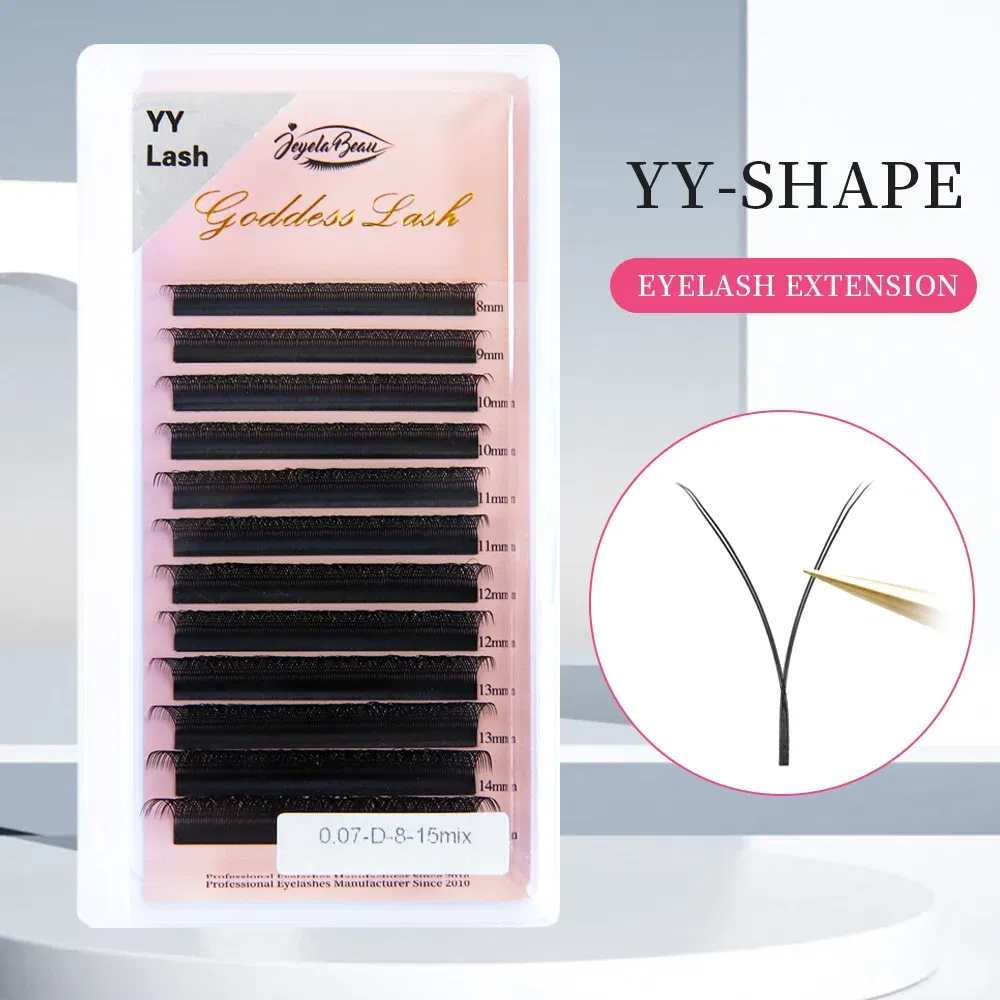 Color: Sliver, Curl: C, Thickness: 0.07mm, Length: MIX, Ships From: CHINA - Goddess 3D/4D/5D/6D/7D/8D W Shape lashes 4D Premade Fan Lash Extensions 0.07 C/D Curl Natural Soft High Quality Idividual Lashes