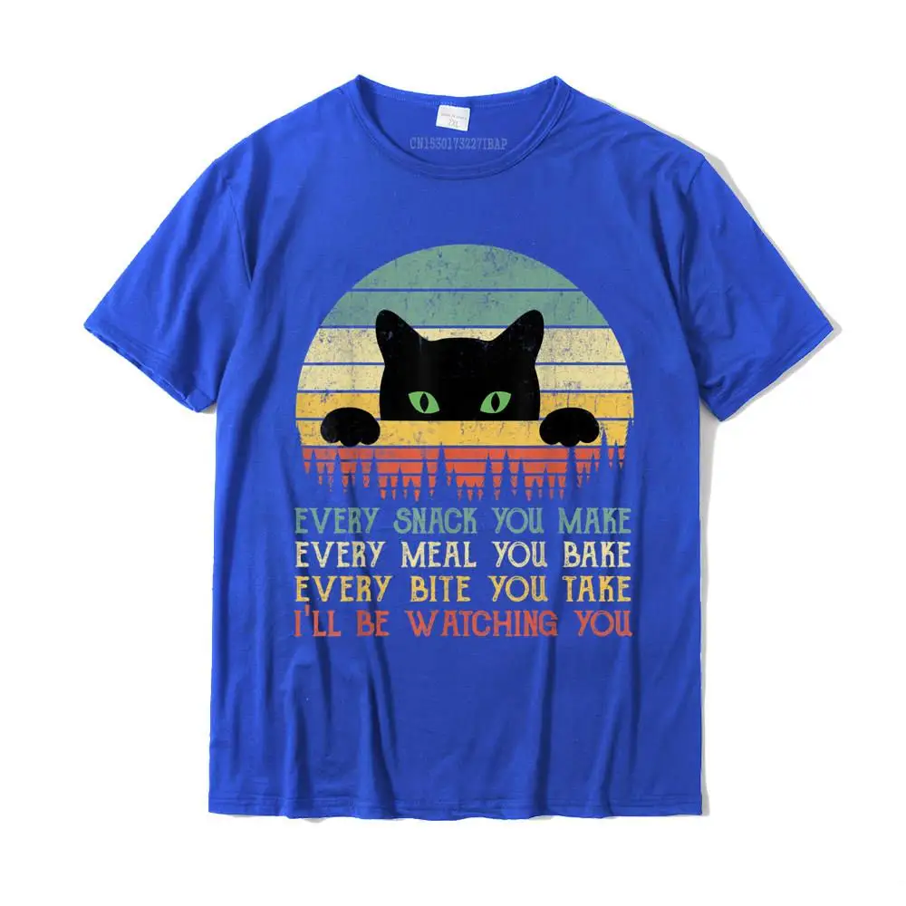 Color: Navy Blue, Size: XS - Every Snack You Make Cat Funny Cat Mom Cat Mama Cat Dad T-Shirt Cotton T Shirts For Men Custom T Shirt Rife Printed