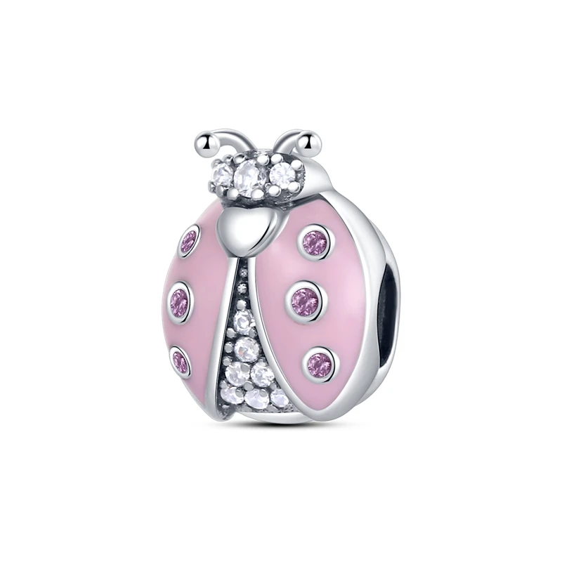 Color: Blue - Pink Series Charms 925 Silver Perfume Butterfly Charm Beads Pendent Dangle Fit Original Pandora Charm Bracelet DIY Women Jewelr